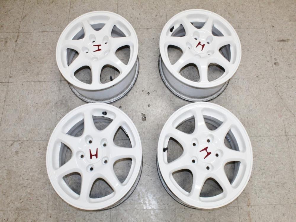 JDM 96-00 Honda Civic Type R EK9 OEM 5 Lug Enkei 15 Inch Wheels: Image 18