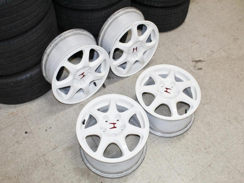 JDM 96-00 Honda Civic Type R EK9 OEM 5 Lug Enkei 15 Inch Wheels: Image 26
