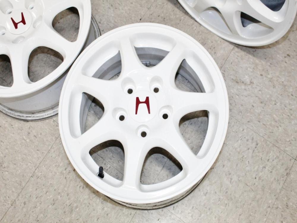 JDM 96-00 Honda Civic Type R EK9 OEM 5 Lug Enkei 15 Inch Wheels: Image 14