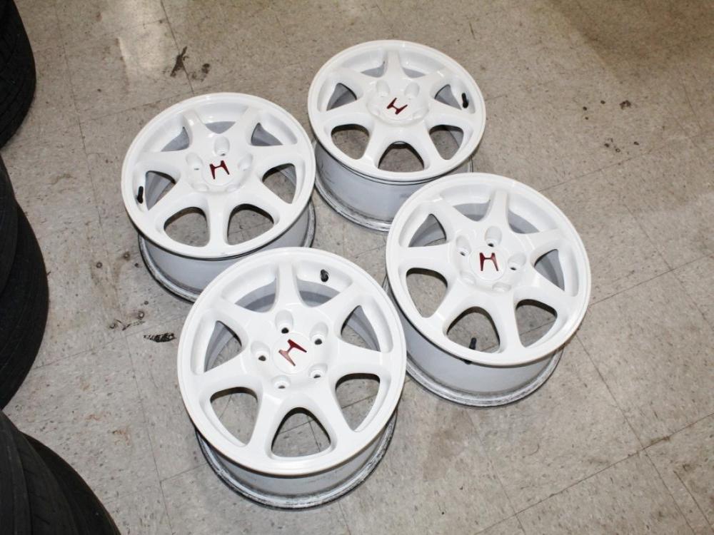 JDM 96-00 Honda Civic Type R EK9 OEM 5 Lug Enkei 15 Inch Wheels: Image 25
