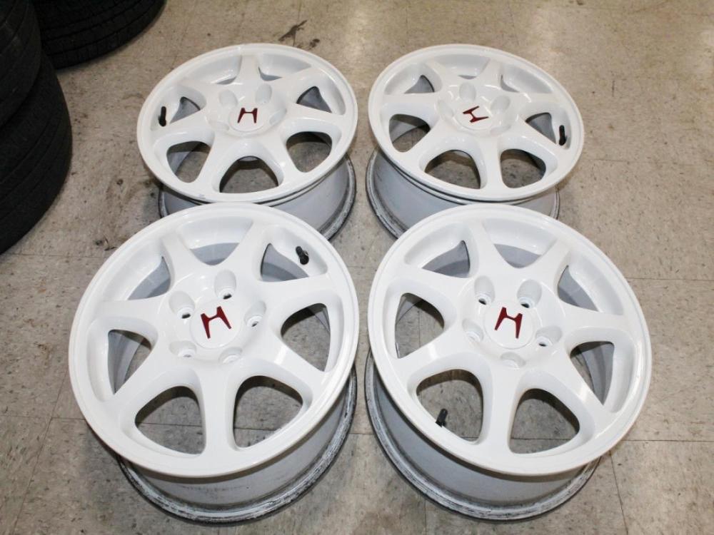 JDM 96-00 Honda Civic Type R EK9 OEM 5 Lug Enkei 15 Inch Wheels: Image 20