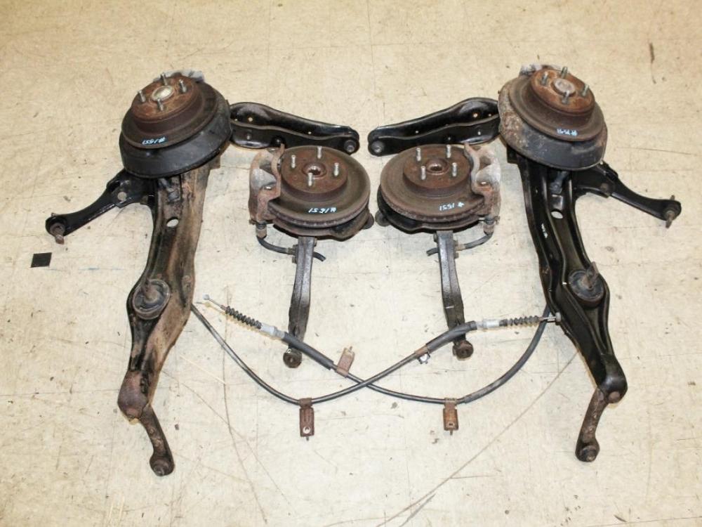 JDM Honda CRX Del Sol Civic EG OEM 4×100 Spindles Disc Brake Conversion Set: Image 12