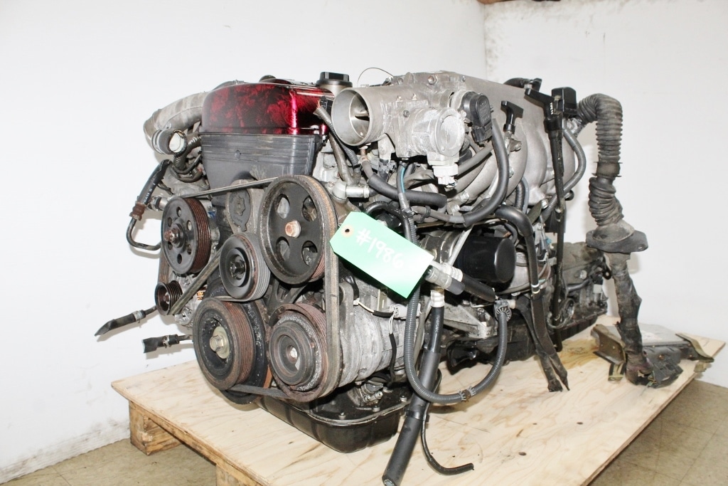 JDM 94-97 TOYOTA 2JZ-GTE ENGINE TWIN TURBO 3.0L NON VVTI SUPRA ARISTO MOTOR 2JZ: Image 17