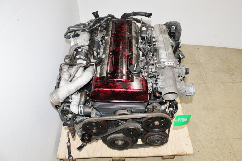 JDM 94-97 TOYOTA 2JZ-GTE ENGINE TWIN TURBO 3.0L NON VVTI SUPRA ARISTO MOTOR 2JZ: Image 16