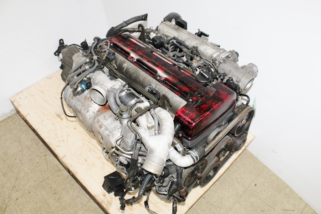 JDM 94-97 TOYOTA 2JZ-GTE ENGINE TWIN TURBO 3.0L NON VVTI SUPRA ARISTO MOTOR 2JZ: Image 14