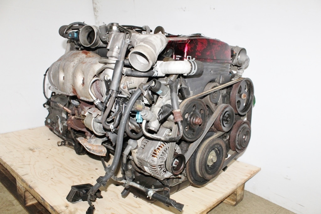 JDM 94-97 TOYOTA 2JZ-GTE ENGINE TWIN TURBO 3.0L NON VVTI SUPRA ARISTO MOTOR 2JZ: Image 13