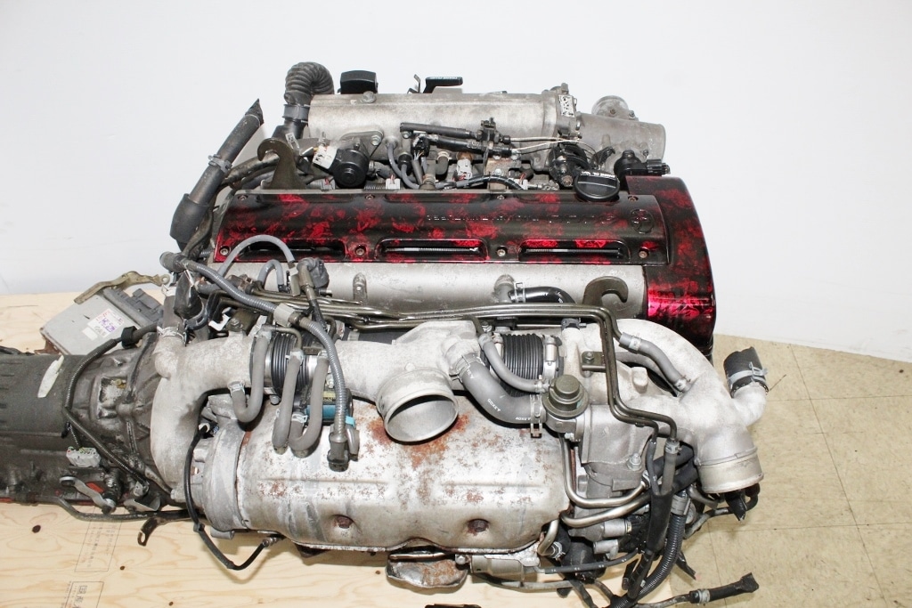 JDM 94-97 TOYOTA 2JZ-GTE ENGINE TWIN TURBO 3.0L NON VVTI SUPRA ARISTO MOTOR 2JZ: Image 12