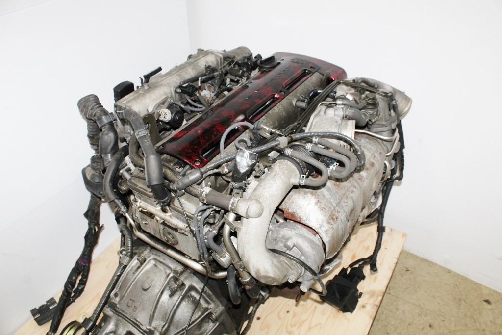 JDM 94-97 TOYOTA 2JZ-GTE ENGINE TWIN TURBO 3.0L NON VVTI SUPRA ARISTO MOTOR 2JZ: Image 6
