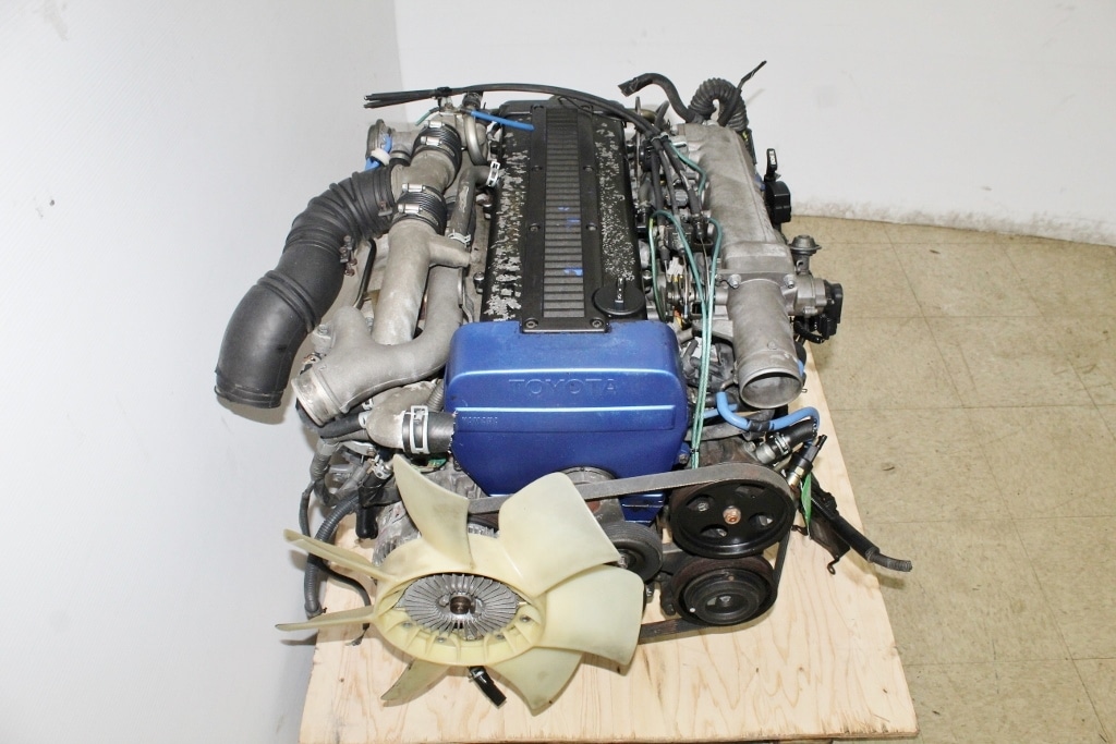 JDM TOYOTA SUPRA SOARER 1JZ-GTE TWIN TURBO ENGINE REAR SUMP NON VVTI 1JZGTE MOTOR: Image 14