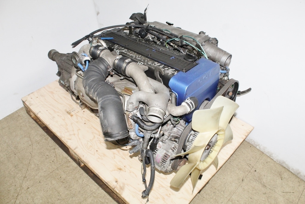 JDM TOYOTA SUPRA SOARER 1JZ-GTE TWIN TURBO ENGINE REAR SUMP NON VVTI 1JZGTE MOTOR: Image 12