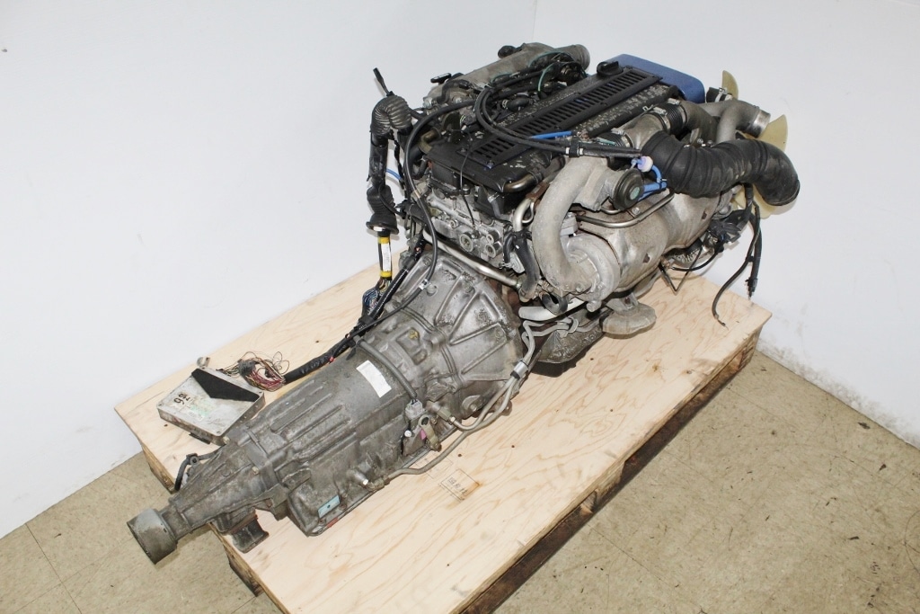 JDM TOYOTA SUPRA SOARER 1JZ-GTE TWIN TURBO ENGINE REAR SUMP NON VVTI 1JZGTE MOTOR: Image 6