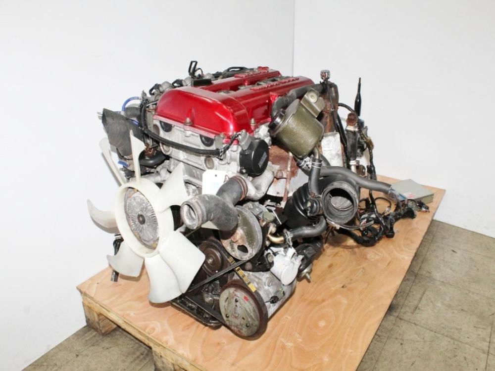 JDM Nissan Silvia S13 SR20DET Red Top Engine 5 Speed RWD Transmission 180SX 240SX Turbo 2.0L: Image 3