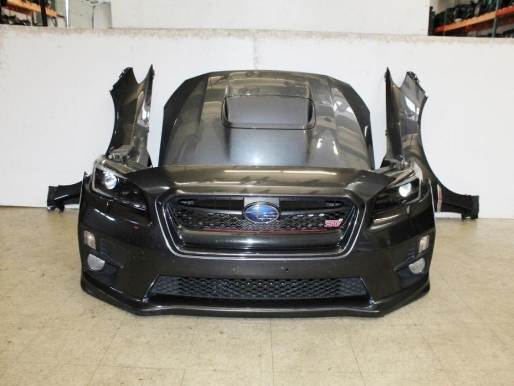 2021 SUBARU WRX STI OEM FRONT END BUMPER HEADLIGHTS FENDERS CORE SUPPORT HOOD: Image 1