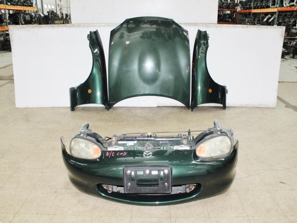 1999-2000 MAZDA MIATA FRONT END NB FENDERS HOOD BUMPER HEADLIGHTS CORE SUPPORT: Image 8