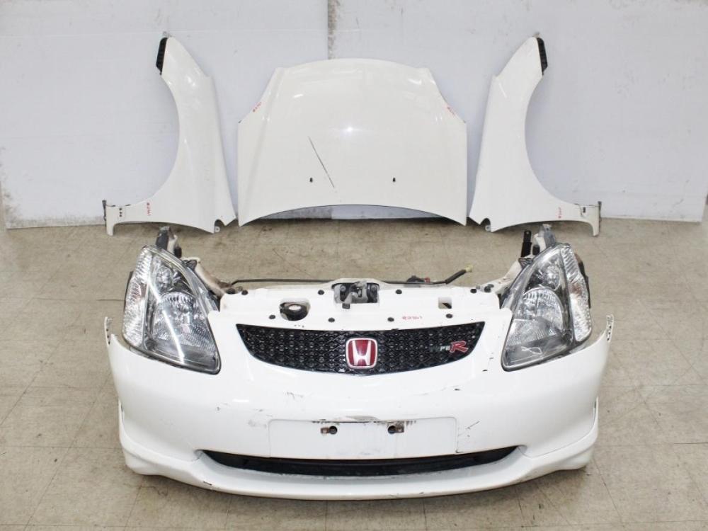 JDM 02-05 HONDA CIVIC TYPE R EP3 OEM FRONT END CONVERSION BUMPER HEADLIGHTS LIP: Image 2