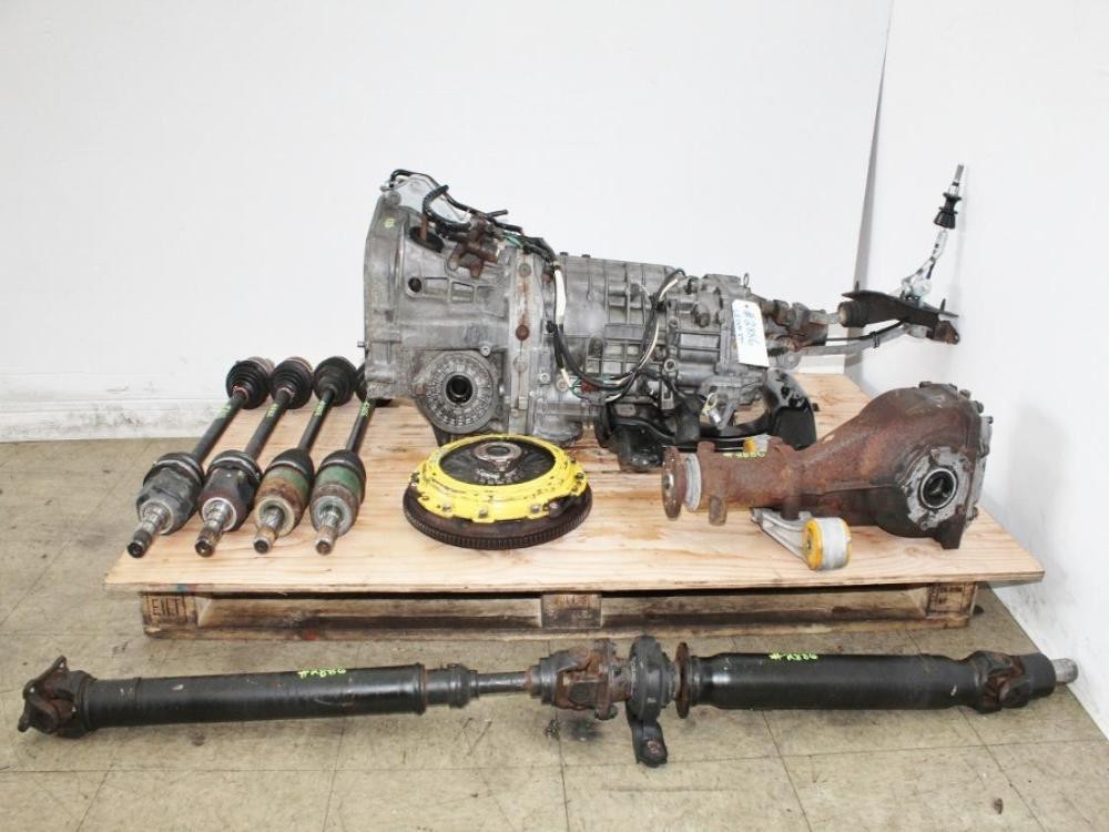 08 09 10 11 12 13 14 15 16 17 Subaru Impreza WRX STI 6 Speed Transmission Assembly R180 Diff Axles: Image 3